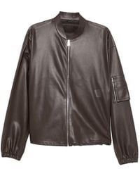 Fendi - Perforated-Leather Blouson Jacket - Lyst