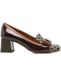 Chie Mihara - Geometrisch gemusterte Pumps mit Blockabsatz 50mm - Lyst