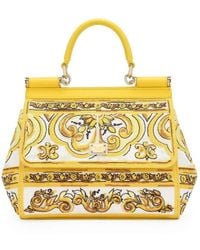 Dolce & Gabbana - Sac À Main Sicily Médium En Cuir - Lyst