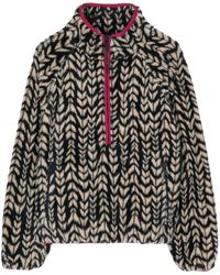 The Upside - Arrow-print Fleece Pullover Jacket - Lyst