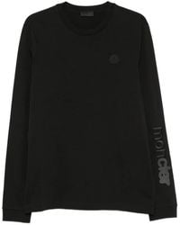 Moncler - Logo-Patch Long-Sleeve T-Shirt - Lyst
