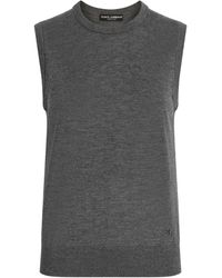 Dolce & Gabbana - Grijze Top Voor Vrouwen - Lyst