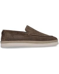 Neil Barrett - Perforated-Suede Loafers - Lyst