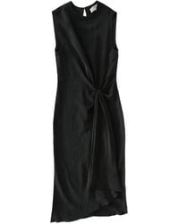 Studio Nicholson - Midi Delph Knotted Sleeveless Dress - Lyst