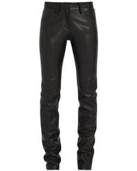 AARON ESH - Panelled Leather Trousers - Lyst