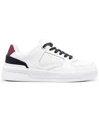 Tommy Hilfiger - Monogram Low-Top Leather Sneakers - Lyst