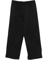 Plan C - Elasticated-Waistband Trousers - Lyst