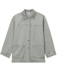 B+ AB - Button-Fastening Overshirt - Lyst