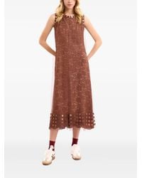 Gemy Maalouf - Lace Tulle Midi Dress - Lyst