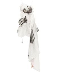 Bimba Y Lola - Perfume Xl-print Gathered Asymmetric Dress - Lyst