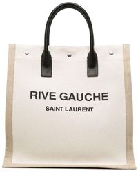 Saint Laurent - Borsa tote Rive Gauche North/South - Lyst