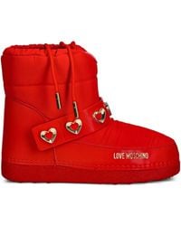 Love Moschino - Heart-Detail Boots - Lyst