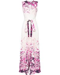 Saiid Kobeisy - Floral-Print Wide-Leg Jumpsuit - Lyst