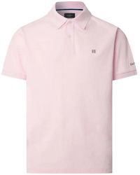 Hackett - Stripe-Trim Logo-Embroidered Polo Shirt - Lyst