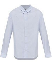 A.P.C. - Chemise Rayée À Manches Longues - Lyst
