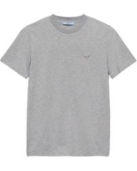 Prada - T-Shirt Met Logopatch - Lyst