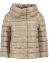 Herno - Sofia Gewatteerd Jack Met Trechterhals - Lyst