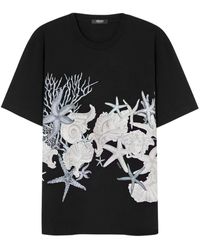 Versace - Barocco Sea Cotton T-Shirt - Lyst