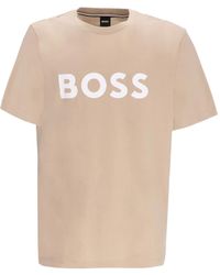 BOSS - Logo-Print T-Shirt - Lyst