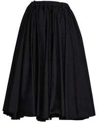 N°21 - Pleated Midi Skirt - Lyst