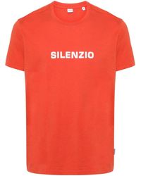 Aspesi - Silenzio-print Cotton T-shirt - Lyst