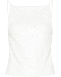 P.A.R.O.S.H. - Top Con Paillettes - Lyst