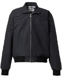 Satoshi Nakamoto - Padded Panelled Bomber Jacket - Lyst