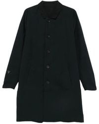 MACRON - Logo-Patch Button-Up Coat - Lyst