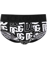 Dolce & Gabbana - Shorts mit Logo-Print - Lyst