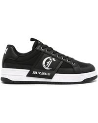 Just Cavalli - Logo-Embossed Panelled Sneakers - Lyst