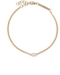 Zoe Chicco - 14Kt Diamond Chain Bracelet - Lyst