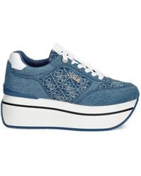 Guess - Camrio11 Monogram Platform Sneakers - Lyst