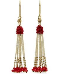 Isabel Marant - Nina Pendant Beaded-Embellishment Earrings - Lyst