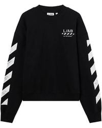 LAB C.O. OFF WHITE - Pull À Logo Imprimé Diagonal - Lyst