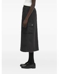 Carhartt - Logo-Patch A-Line Midi Skirt - Lyst