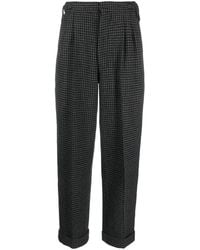 Nanushka - Broek Met Pied-De-Poule Print - Lyst
