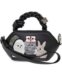 Ganni - Sac Cabas En Cuir - Lyst