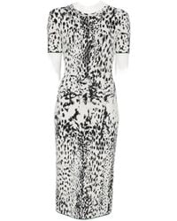 Tom Ford - Leopard-Print Short-Sleeve Dress - Lyst