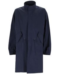 YMC - Drawstring-Waist High-Neck Parka - Lyst