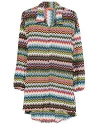 Missoni - Haut Boutonné À Motif Zigzag - Lyst