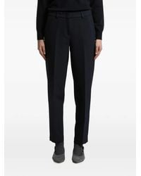Peserico - Pressed-Crease Belt-Loop Trousers - Lyst