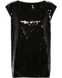 Junya Watanabe - Sleeveless Top With Sequins - Lyst