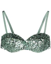 Moschino - Sequined Sweetheart-neck Bra - Lyst