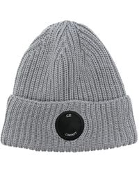 C.P. Company - Lens Detail Beanie Hat - Lyst