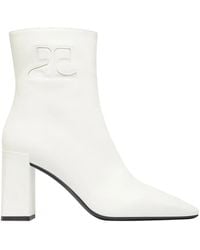 Courreges - ブロックヒール アンクルブーツ - Lyst