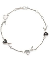 Ami Paris - Brass Bracelet With Hammered Ami De Coeur - Lyst