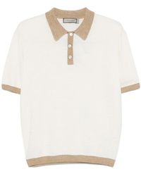 Canali - Strukturiertes Poloshirt - Lyst