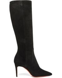 Santoni - High-Heel Suede Boots - Lyst
