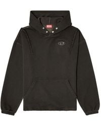 DIESEL - Sudadera con capucha y placa del logo y detalle deshilachado de x Thug Club - Lyst