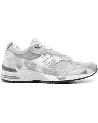 New Balance - Made In Uk 991v1 Pigmented Sneakers - Women's - Calf Suede/fabric/rubber - Lyst